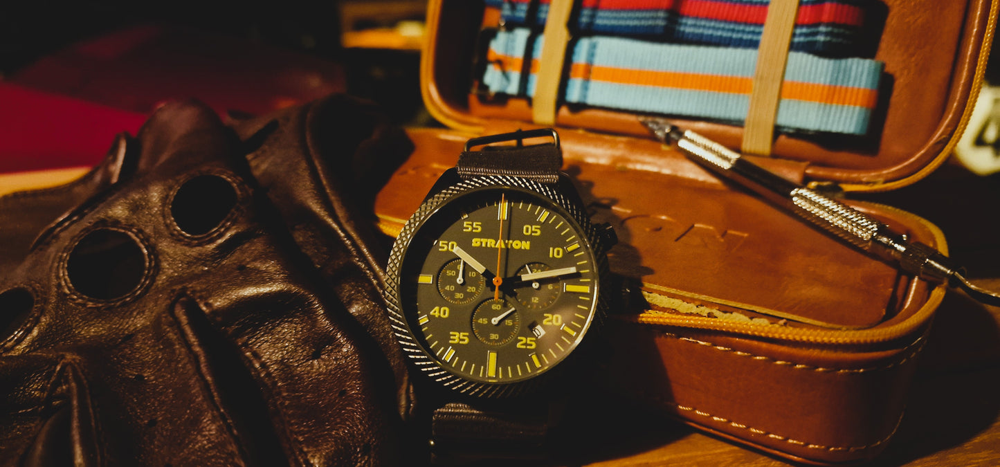 SOLD! - Straton Vintage Driver Chronograph