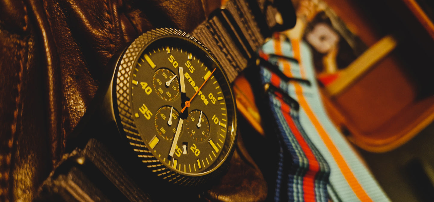 SOLD! - Straton Vintage Driver Chronograph